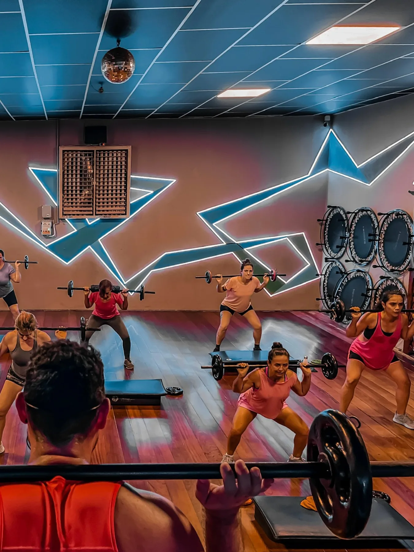 Aula de BodyPump na Fábrica Academia