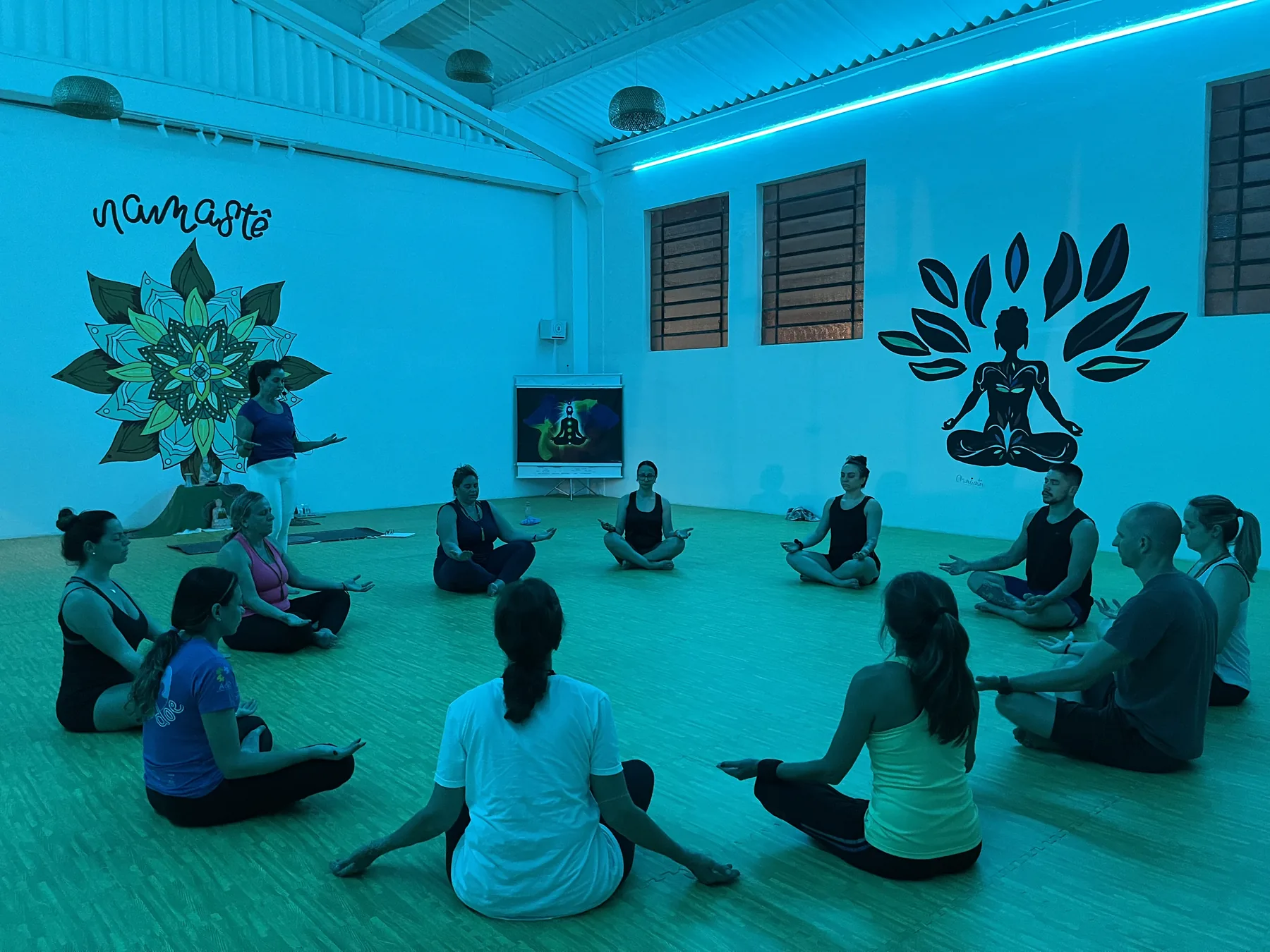 Sala de Yoga da Fábrica Academia